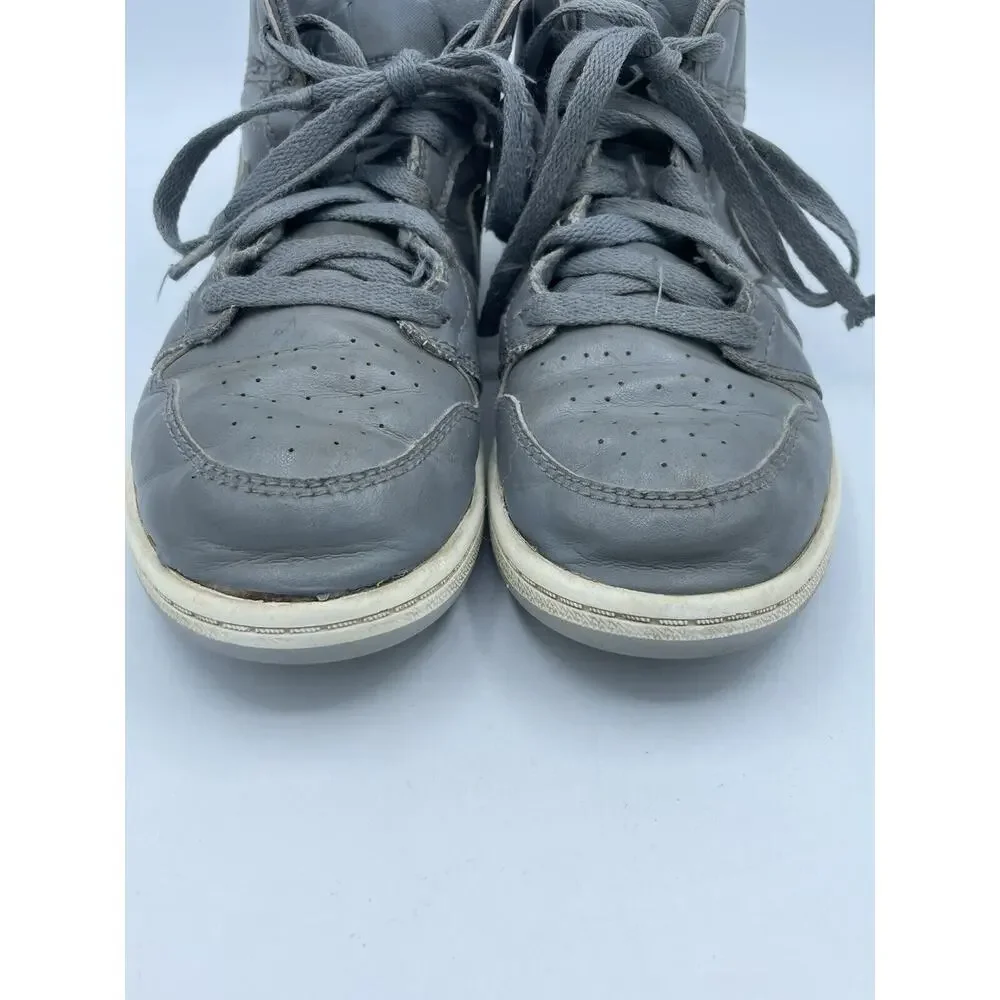 Nike Air Jordan 1 Mid Cool Grey Boys Girls Kids Youth Sneakers Shoes Size 3Y